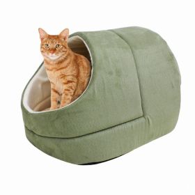 GOOPAWS Cat Cave for Cat and Warming Burrow Cat Bed, Pet Hideway Sleeping Cuddle Cave (Pack of 1)